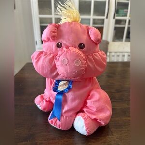 Puffalump Plush 1997 Fisher Price Barnyard Animal Blue Ribbon